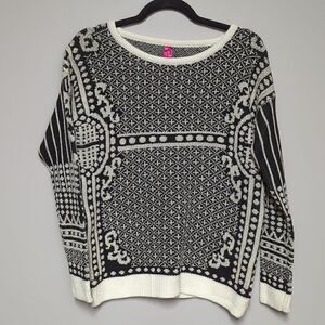 NWT Tea & Cup Black and White Sweater